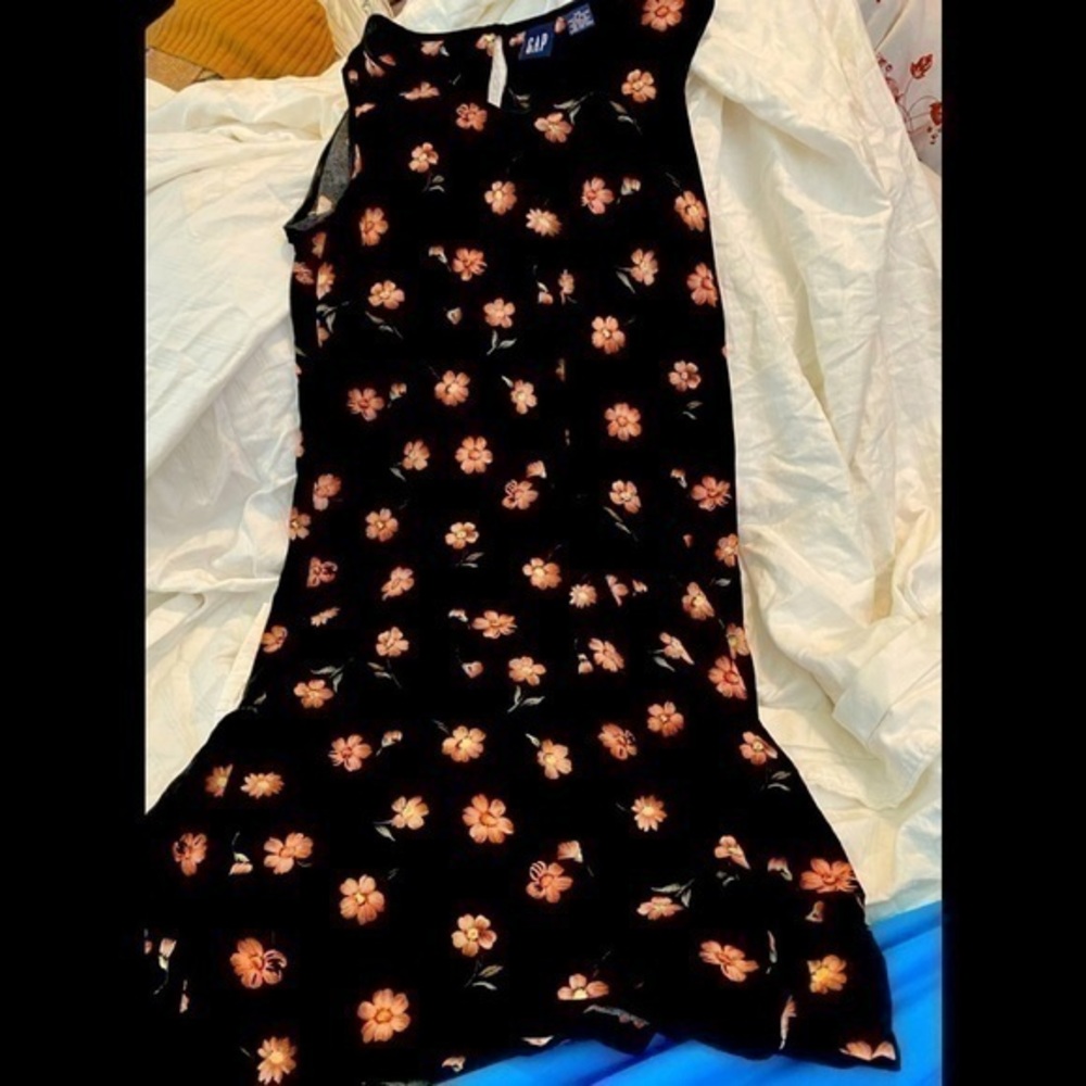 Gap sleeveless sun dress floral xs